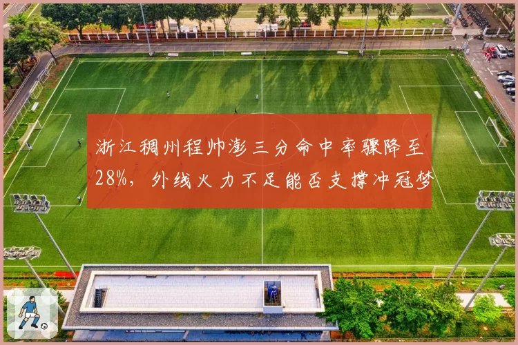 浙江稠州程帅澎三分命中率骤降至28%，外线火力不足能否支撑冲冠梦？